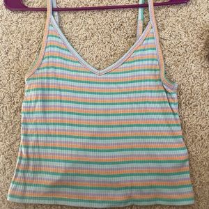 American Eagle multi-colored crop top